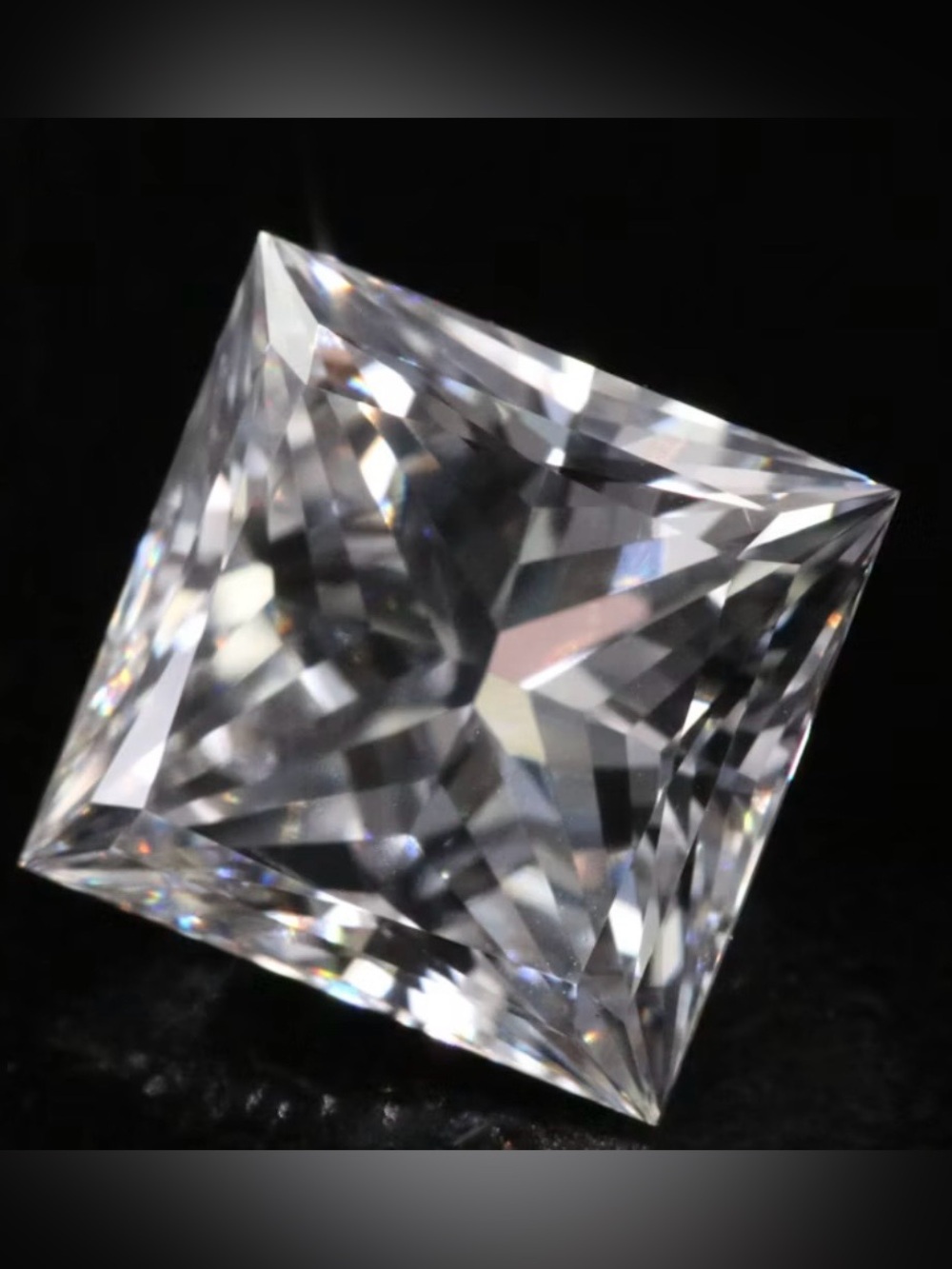 PRINCESS CUT 2.43 CARAT LOOSE LAB CREATED DIAMOND STONE W/IGI REPORT